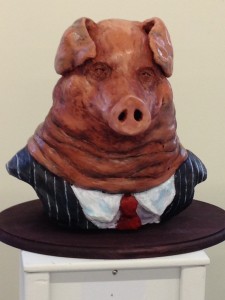 Pig in a suit and tie.  'Nuff said. 